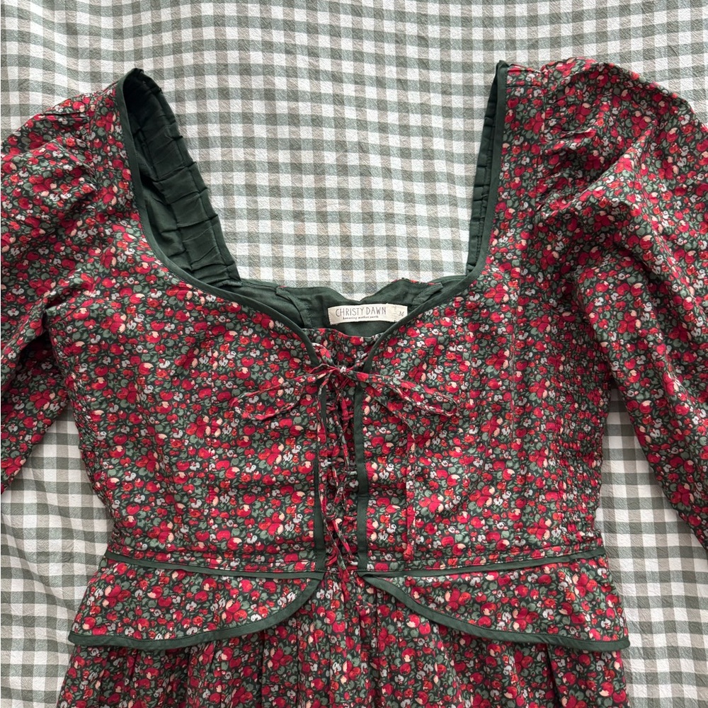 Christy Dawn Narcissa Dress in Evergreen Apple Harvest - Picture 4 of 6